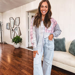 Light wash barrel jeans with extra large pockets and flared, raw hems.