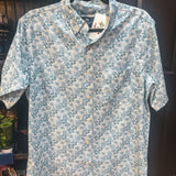 Castle Blue Flower Button Up| Men's
