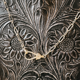Gold Chain Lock It Pave Necklace
