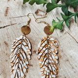 Brandy Acrylic Palm Earring