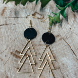 Laney Black & Gold Multi Earring