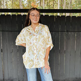 Mojave Desert Oversized Button Front Blouse