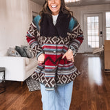 Tomahawk Sherpa Lined Button Collar Teton Coat