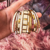 Golden Aura Bangle Set