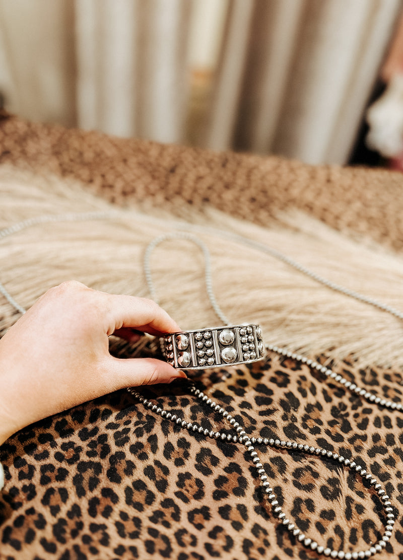 Bar + Multi Bubble Between the Lines SS Cuff