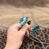 Turquoise Fan Top Closure Cuff
