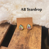 Rhinestone Post Earring
