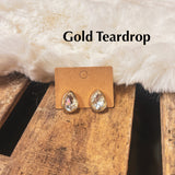 Rhinestone Post Earring