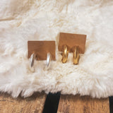 Matte Bevel Hoop