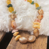 Boho Girl Resin Bead Multi Necklace