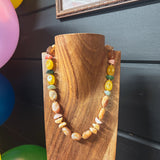 Boho Girl Resin Bead Multi Necklace