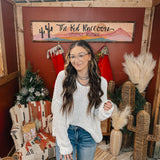 Chenille Woven V Neck Sweater