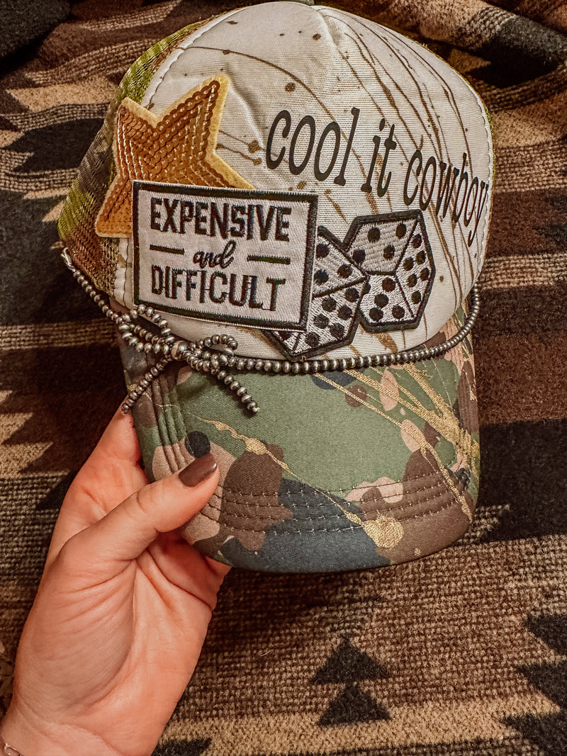 Navajo Pearl Bow Trucker Hat Band