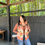 Aztec Mix Brown Vest