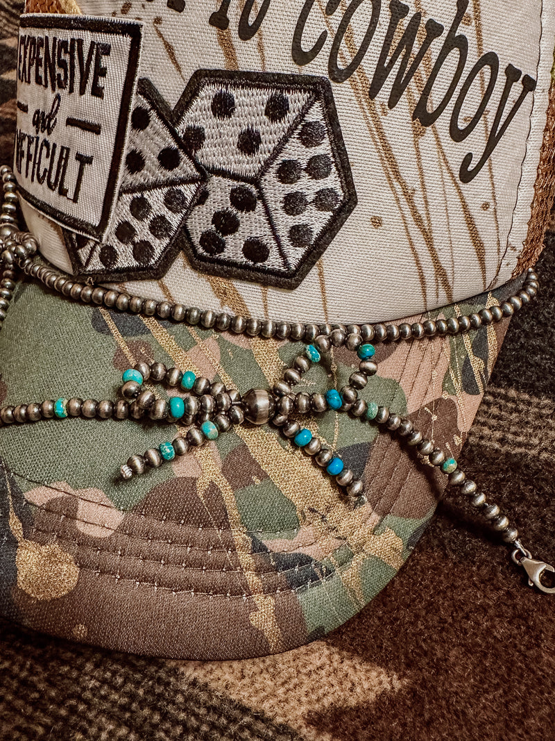 Navajo Pearl Bow Trucker Hat Band