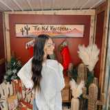 Chenille Woven V Neck Sweater