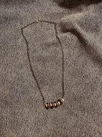 Pink Conch + Cylinder Alternating Necklace