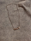 Pink Conch + Cylinder Alternating Necklace