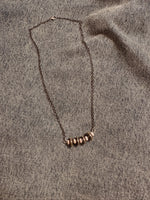 Pink Conch + Cylinder Alternating Necklace