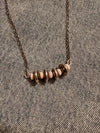 Pink Conch + Cylinder Alternating Necklace