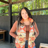 Aztec Mix Brown Vest