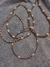 8mm Pink Conch + Sterling Silver Pearl Necklace | 20"