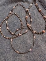 8mm Pink Conch + Sterling Silver Pearl Necklace | 20"