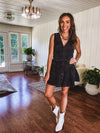 Ash Black Embroidered Vest