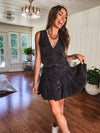 Ash Black Embroidered Vest