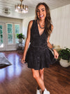 Ash Black Embroidered Vest