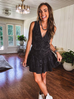 Ash Black Embroidered Vest