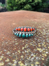 7 Oval Stone Turquoise Cuff