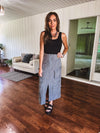 Washed Emerald Cargo Skirt