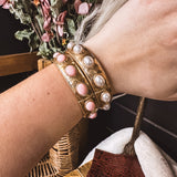 Pop of Color Gold Stretch Bangle