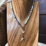 Seaside Blues Charm Toggle Necklace
