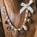 Cream Cutesy Charm Necklace