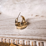 Carley Gold Tapered Hoop