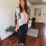 Thermal Mix Patch Paisley Button Shacket