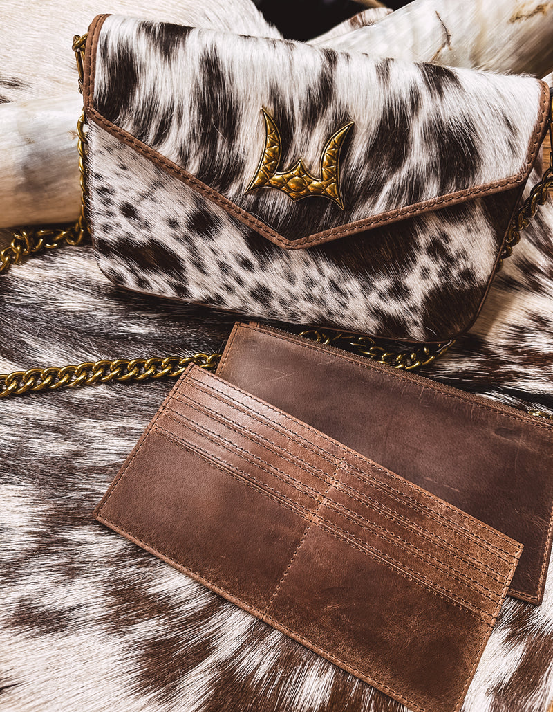 On The Go Mini Chain Cowhide Bag