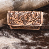 Lipstick Case | Cattle Kiss Handtooled Leather