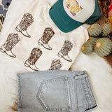 All My Boots Crop Tank