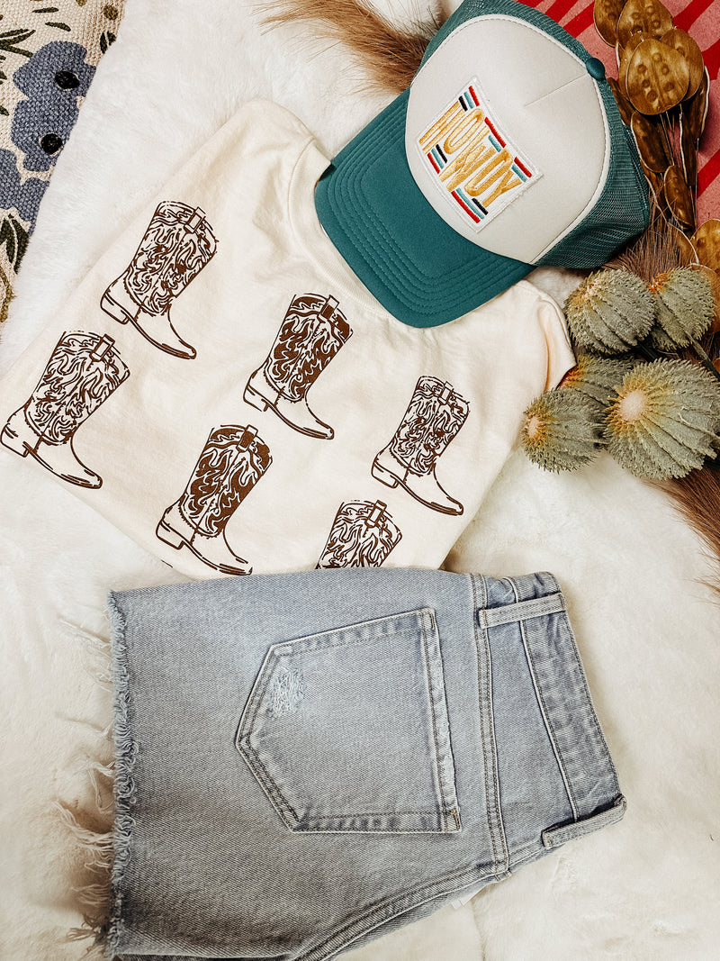 All My Boots Crop Tank