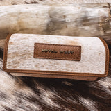 Canyon Jewelry Case | Brown & White Cowhide