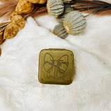 Bow Engraved Jewelry Case