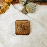 Bow Engraved Jewelry Case