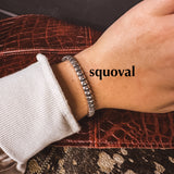 Faux SS Stretch Stackable Bracelet
