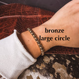 Faux SS Stretch Stackable Bracelet