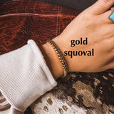 Faux SS Stretch Stackable Bracelet