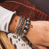 Bold Faux SS Stackable Bracelet