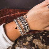 Bold Faux SS Stackable Bracelet